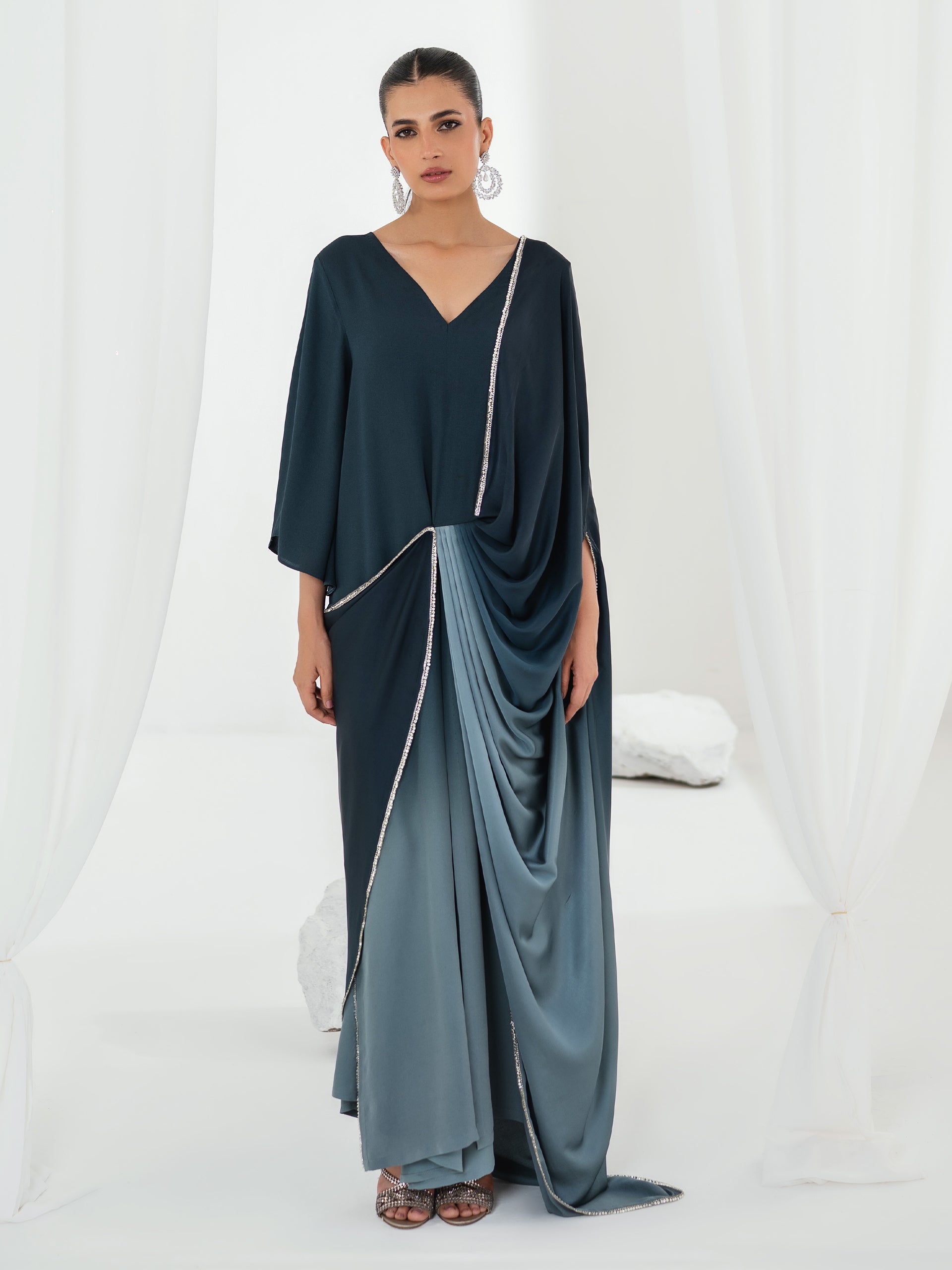 Helen - Navy Ombre