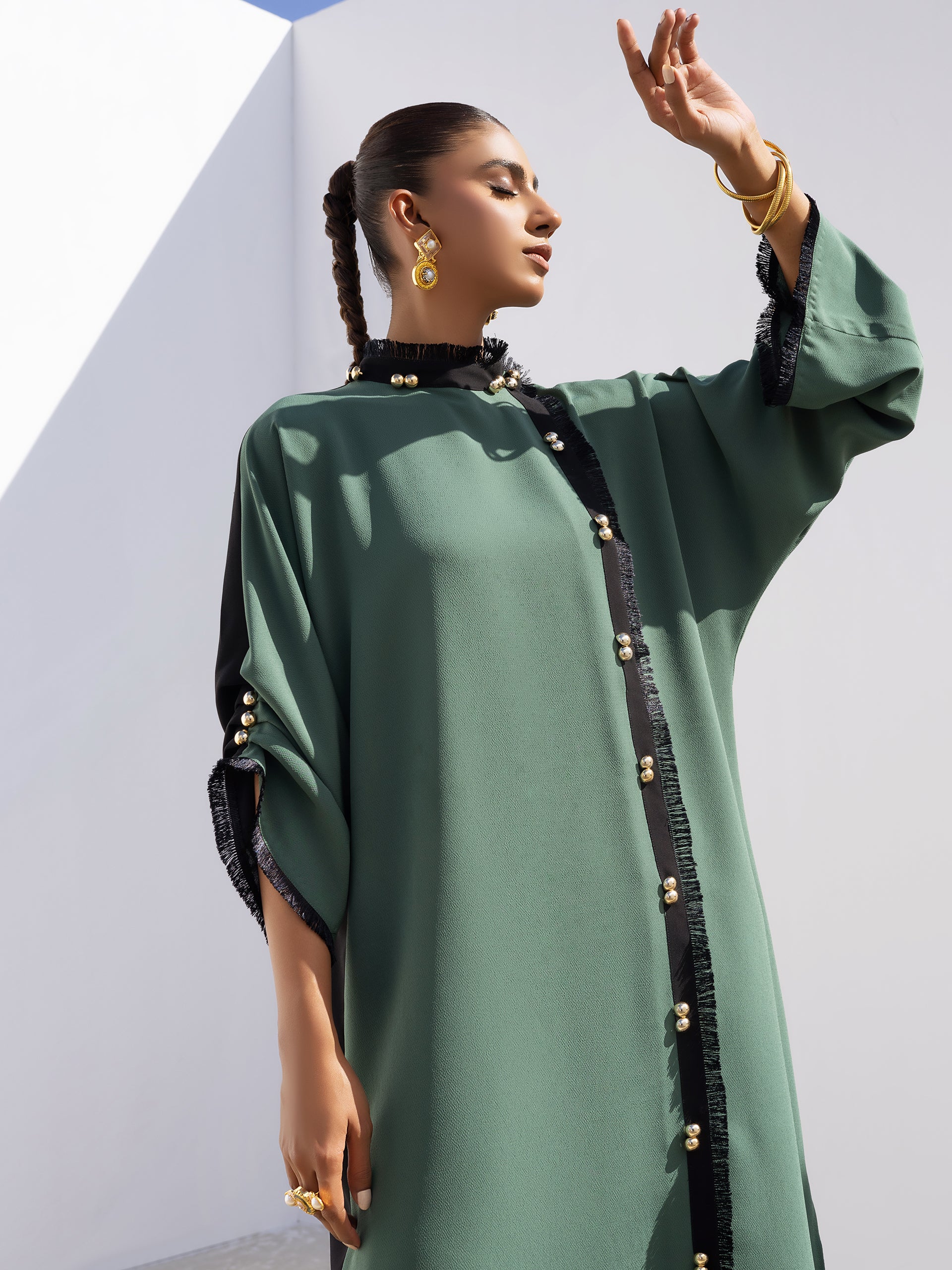 Reem - Dark Green & Black Main image