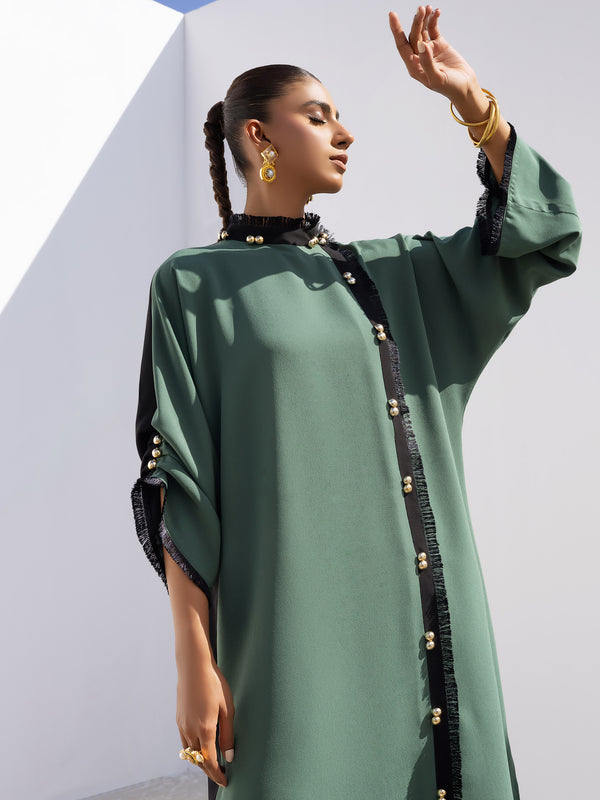 Reem - Dark Green & Black