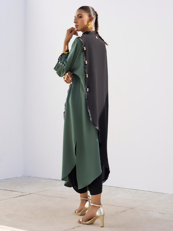 Reem - Dark Green & Black