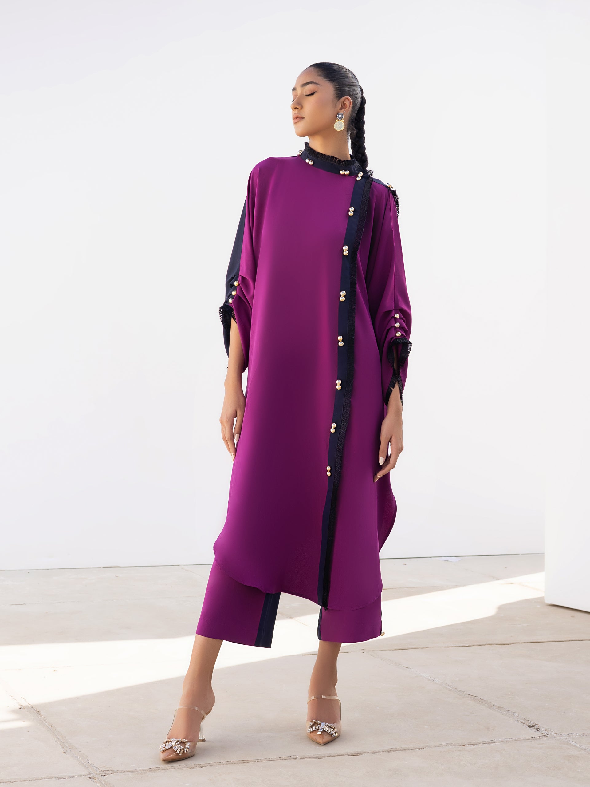 Reem - Dark Purple & Navy Blue