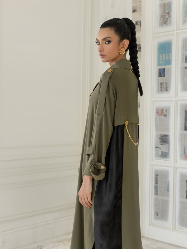 Iman - Olive Green & Black