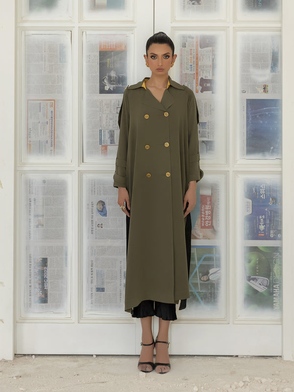 Iman - Olive Green & Black