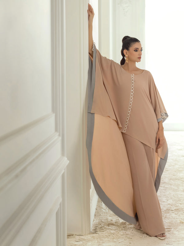Kiara - Peach & Grey