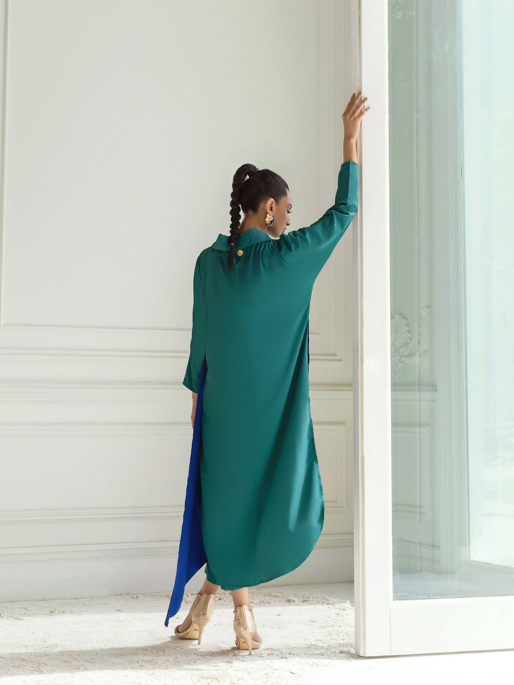 Seeana - Green & Ink Blue