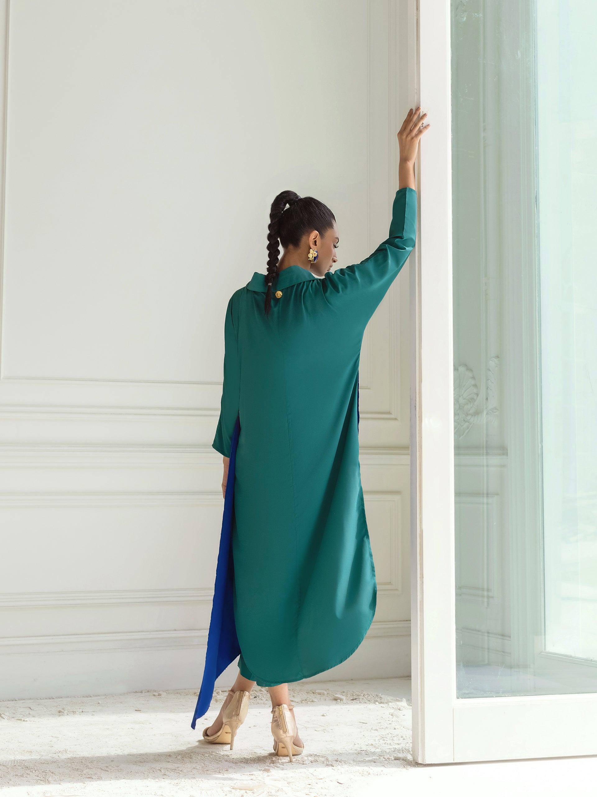 Seeana - Green & Ink Blue