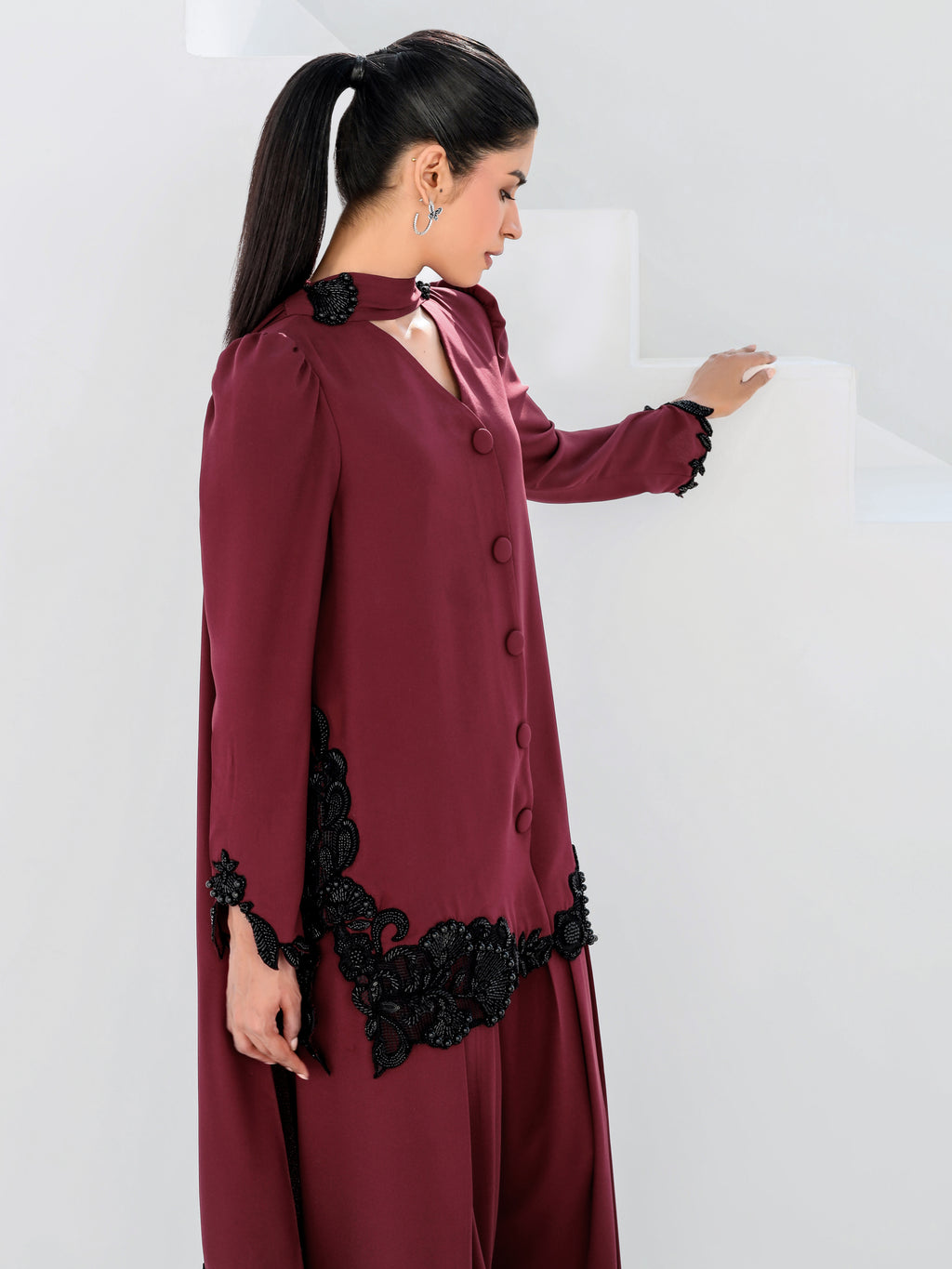 Sylvia - Dark Maroon