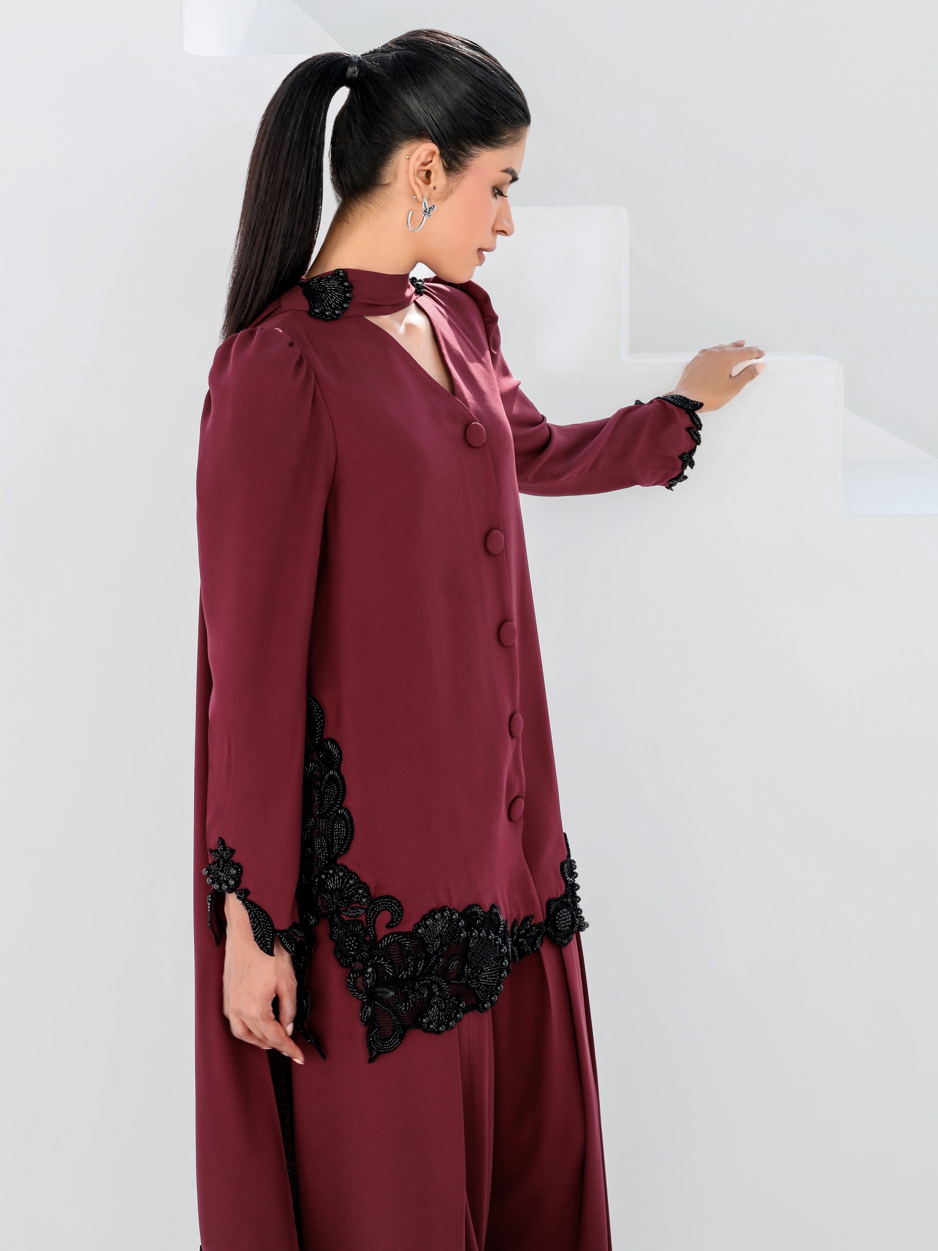 Sylvia - Dark Maroon